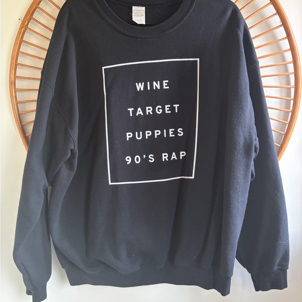 Black Graphic Sweatshirt